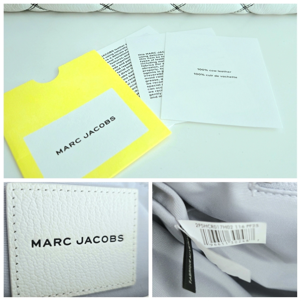Authentic MARC‎ JACOBS Dual Chain Quilted Leather Crossbody Shoulder Bag - Picture 5 of 16